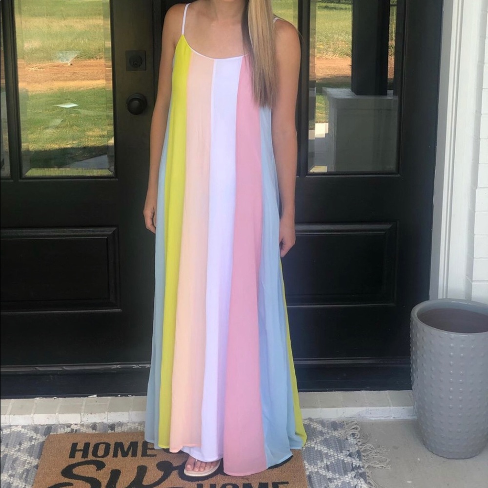 Rainbow Maxi Dress